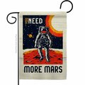 Patio Trasero 13 x 18.5 in. More Mars Garden Flag with Armed Forces NASA Double-Sided Decorative Vertical Flags PA3870249